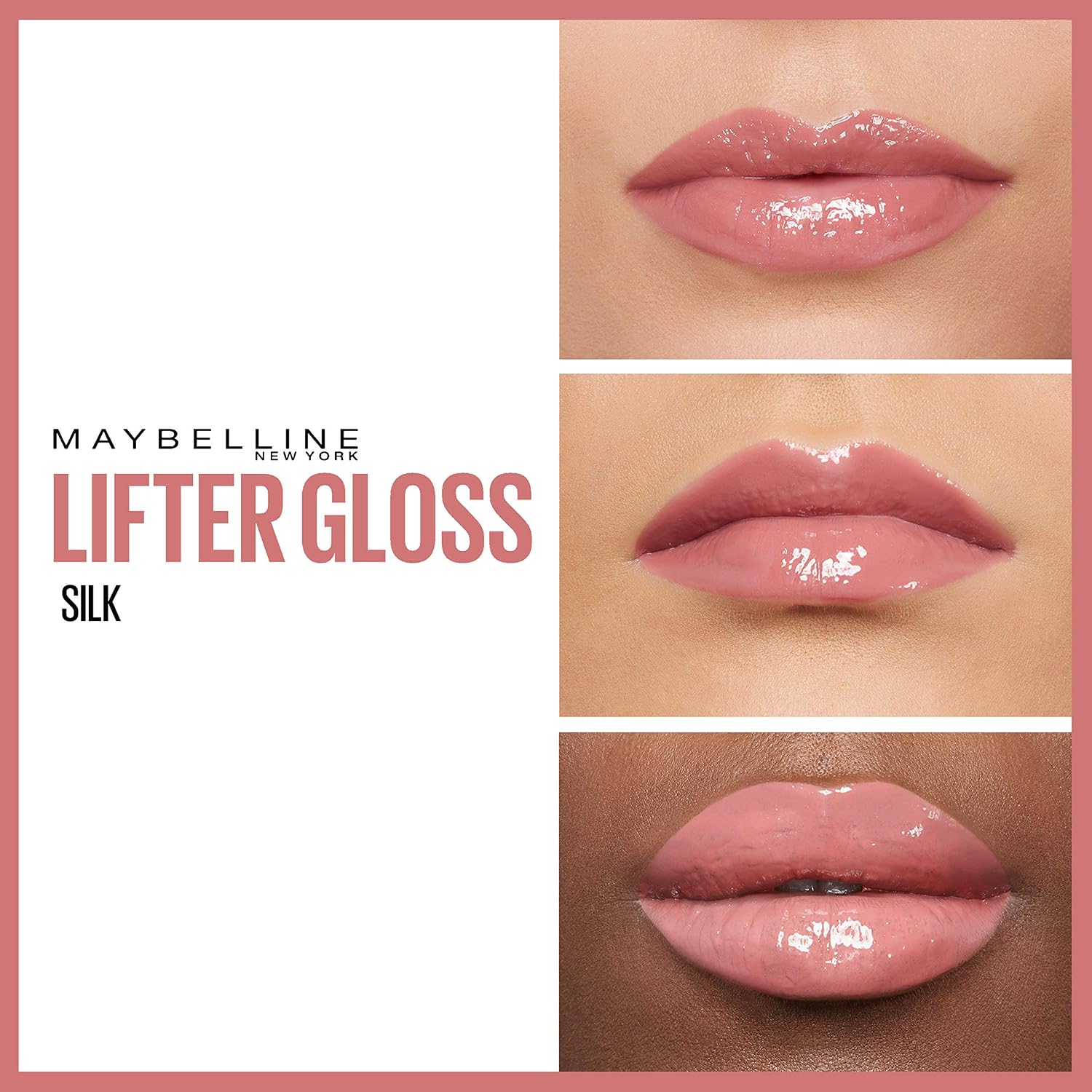 Maybelline New York Lifter Gloss, Plumping & Hydrating Lip Gloss with Hyaluronic Acid, 5.4 ml, Shade: 004, Silk - Image 5