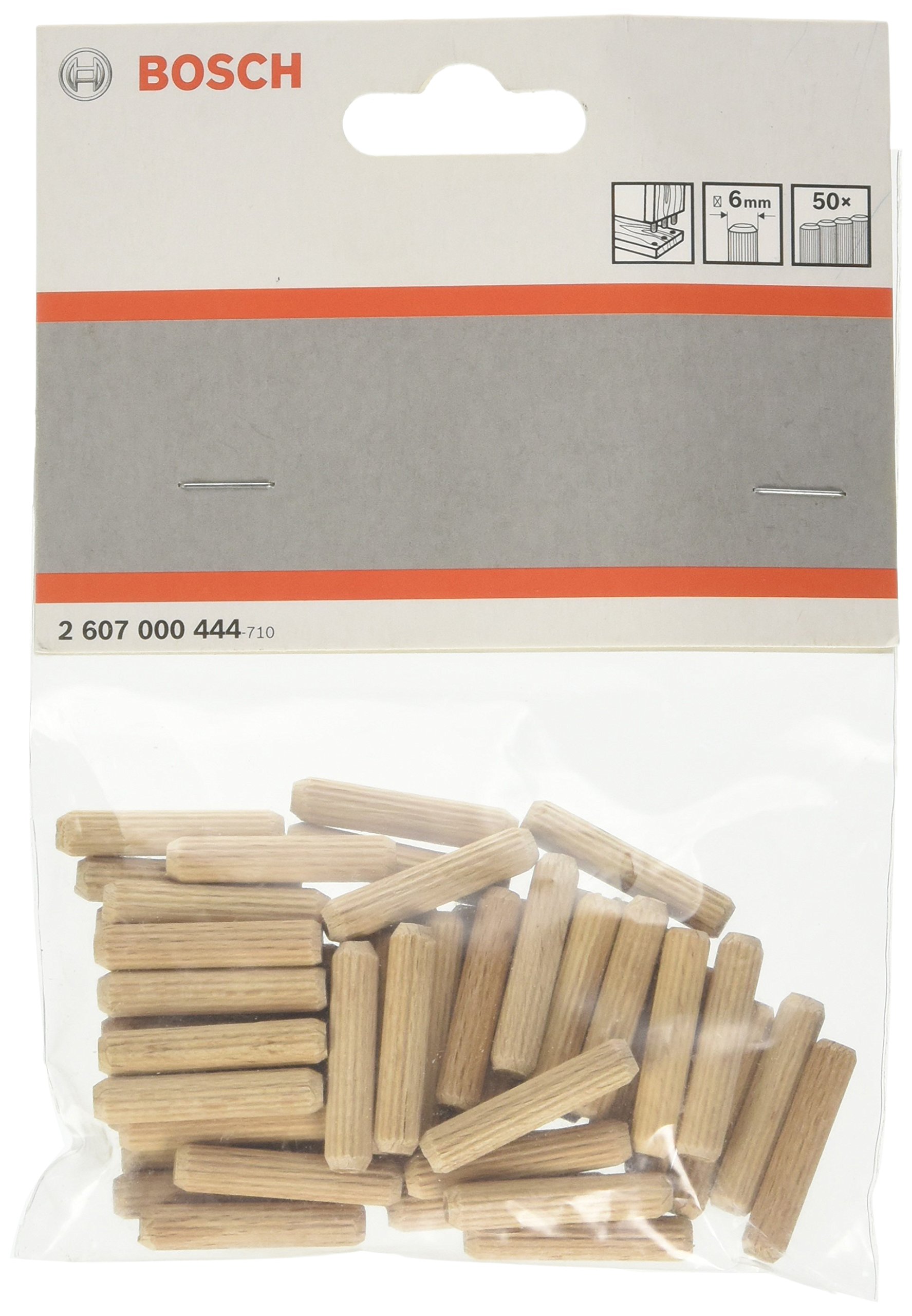 Bosch Accessories 2 607 000 444 - Wooden blocks - 6 mm, 30 mm (pack of 50)
