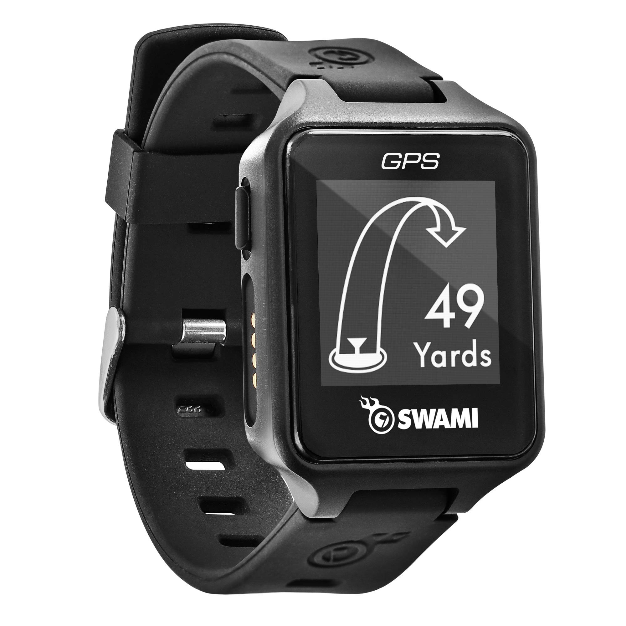 IZZO Golf Swami Golf GPS Watch, Black