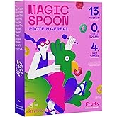 Magic Spoon Fruity High Protein Cereal - 7 oz Box - Keto &amp; Gluten Free | Sugar free snacks &amp; breakfast food, grain free cereal, low carb