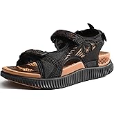 KuaiLu Womens Orthopedic Walking Sandals with Comfortable Arch Support Recovery Sport Relief Plantar Fasciitis Summer Outdoor Hiking Adjustable Strap Platform Cushion Shoes