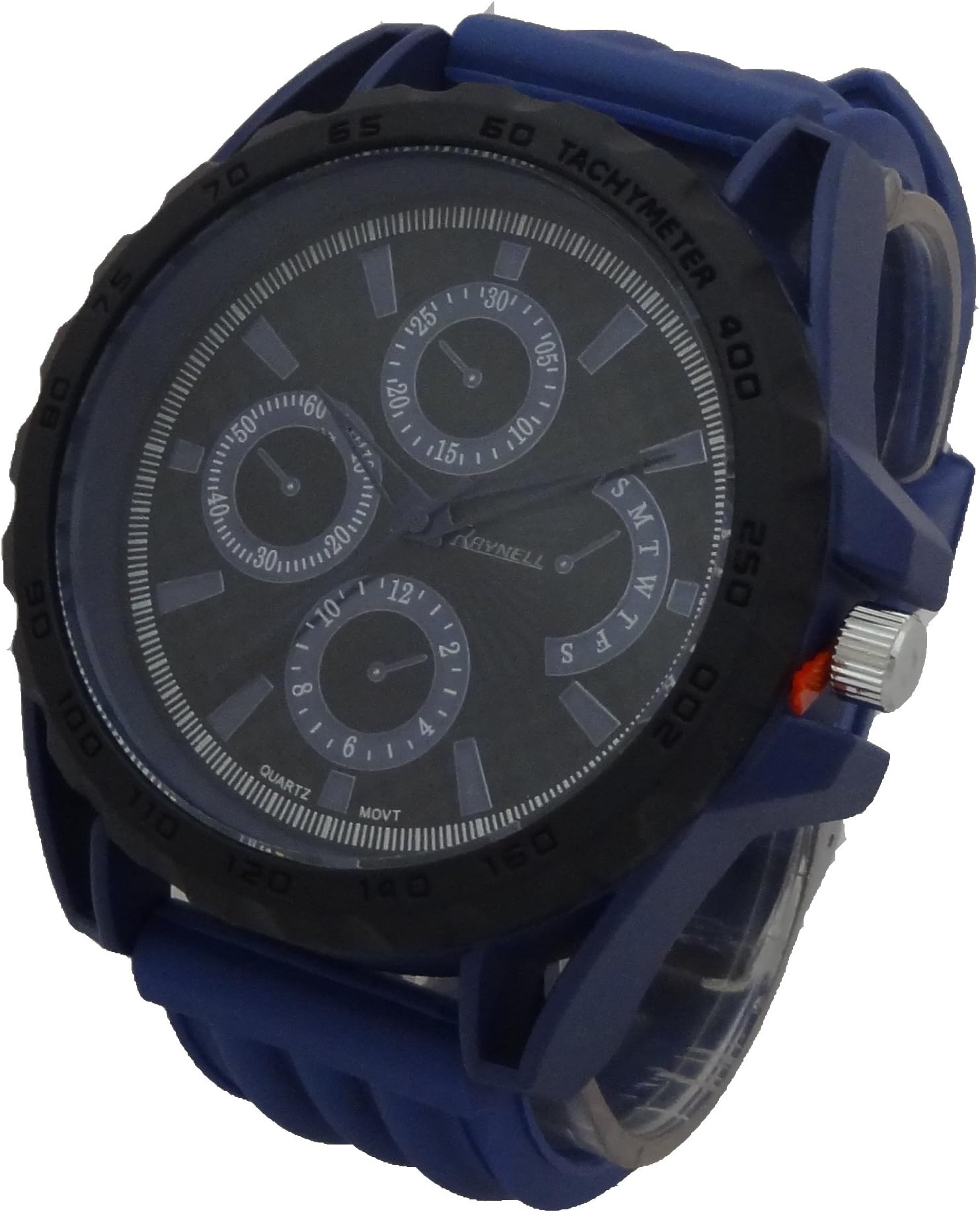 Raynell Men Quartz Alloy Metal Case with Silicon Band