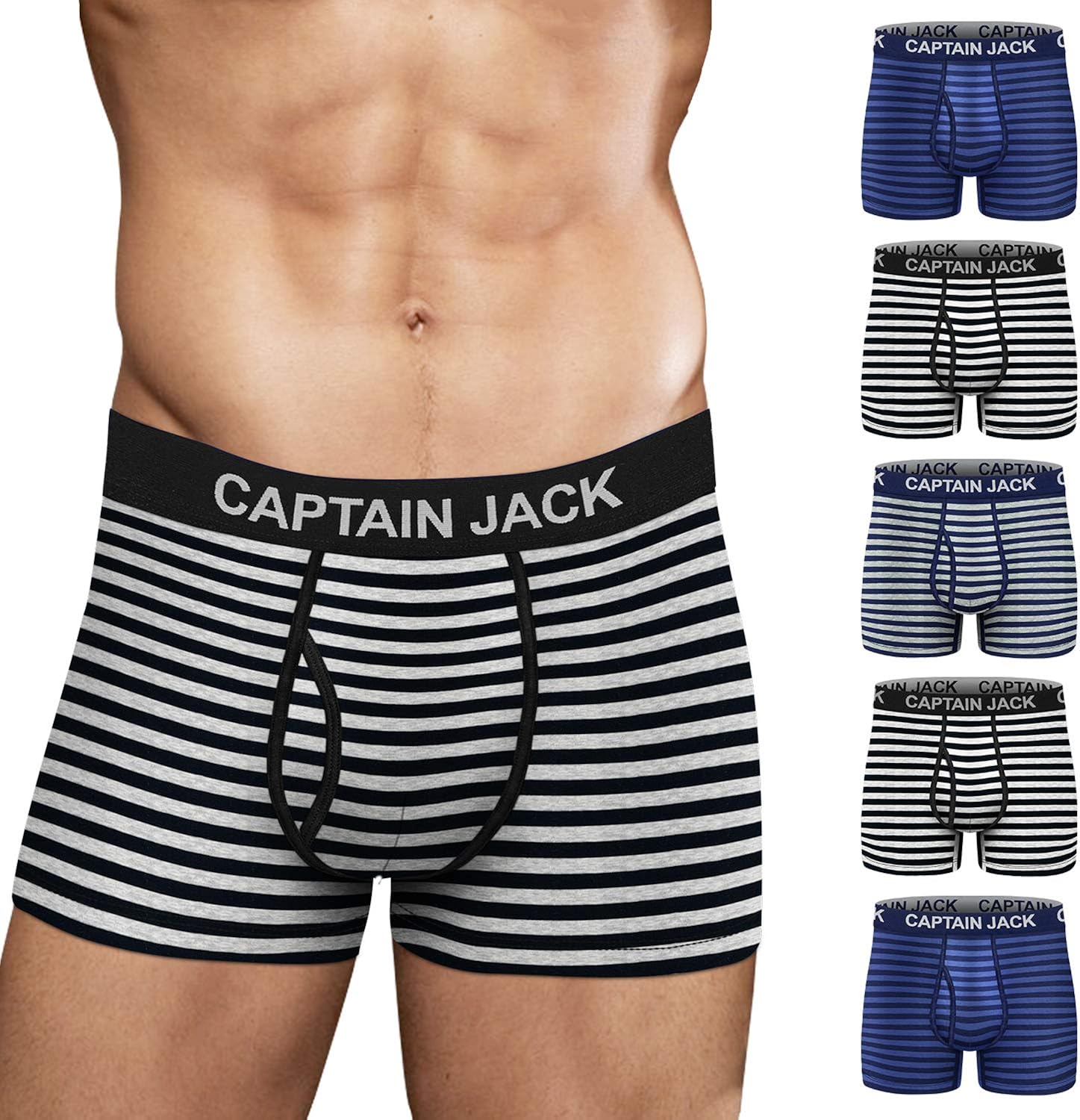 Mens Boxer Brief Short Leg Cotton Underwear No Rideup Sport 5 Pack