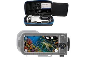 OCEANIC+ iPhone Waterproof Case for Snorkeling & Diving, Turn Your iPhone into a Waterproof Scuba Camera & Computer, Depth to 196ft &100h Run Time, Compatible w/iPhones Running iOS 26 up to16 Pro Max