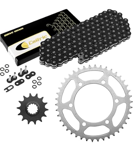 Amazon.com: Caltric Red Drive Chain and Sprocket Kit Compatible