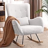 Waleaf Teddy Upholstered Rocking Chair, Indoor