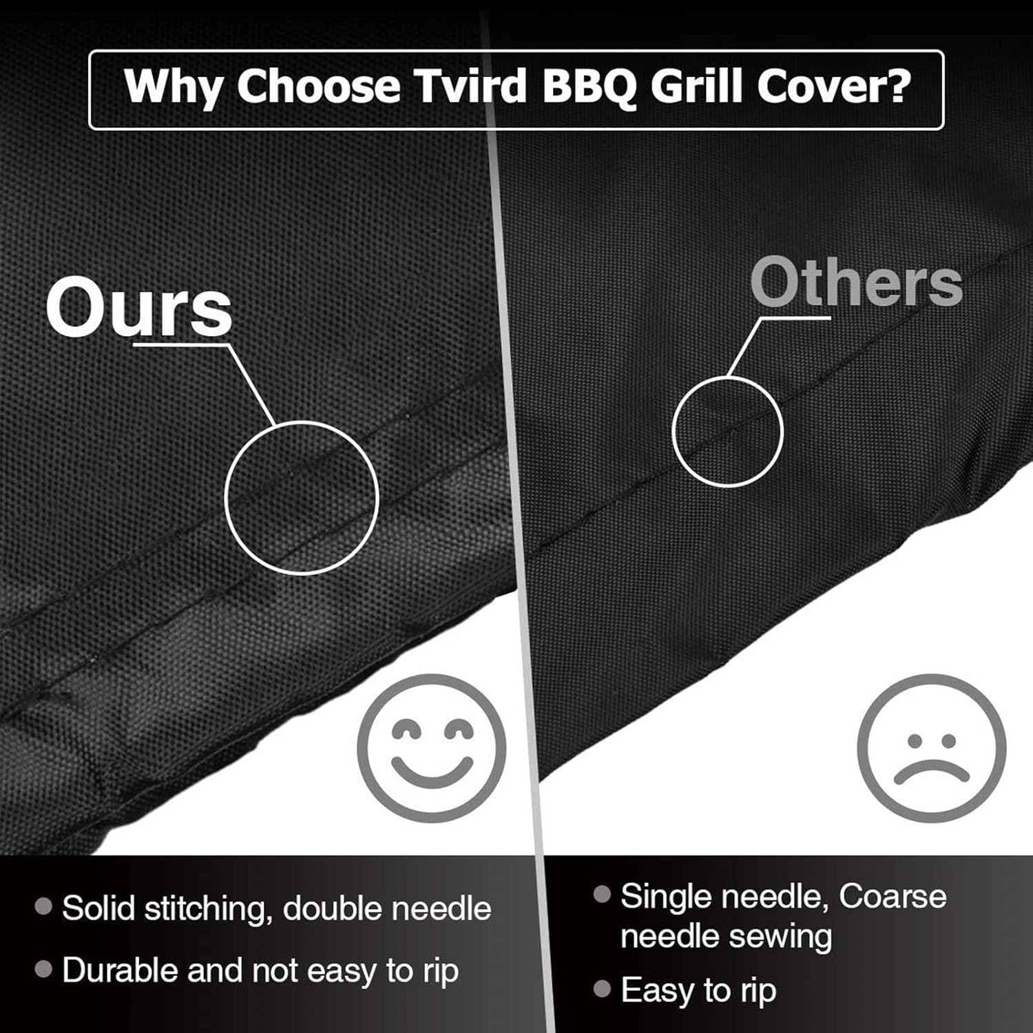 BBQ Grill Cover, Tvird Gas Grill Covers | 58-inch Heavy Duty Waterproof BBQ Cover | Fits Grills for Weber Char-Broil Nexgrill Brinkmann, Windproof, Rip-Proof, Weather & UV Resistant with Storage Bag : Garden & Outdoor