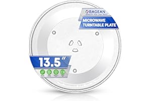BAGEAN Microwave Plate Replacement 13.5 inch Fits WB39X10032 GE Microwave Turntable Plate - Exact Replacement Microwave Glass Plate For Better Reheating and Cooking - Spinning Dish Tray For Oven