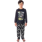 INTIMO Monster Jam Boys' Pirate's Curse MAX-D Grave Digger Monster Truck Pajama Set