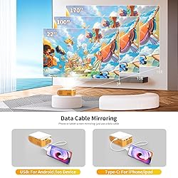 vamvo Mini Portable Projector Small VideoProjector