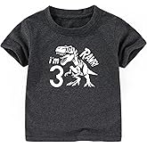 BESDEAR Dinosaur 3rd Birthday Shirt boy Girl Unisex Three Shirt 3 Year Old Birthday t Shirt Outfits