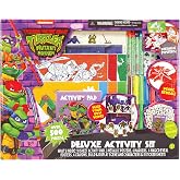Tara Toys TMNT Deluxe Activity Set Teenage Mutant Ninja Turtles Art &amp; Craft Kit with Coloring, Stickers, Stamps &amp; Carrying Case Creative Gift for Kids Ages 3+