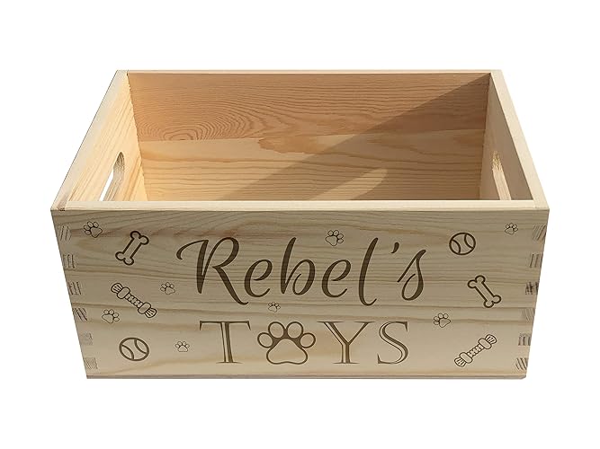 personalised crate toy box