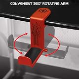 ENHANCE PC Gaming Headset Hook Holder Hanger Mount Red 360 Rotating Arm Under view 4