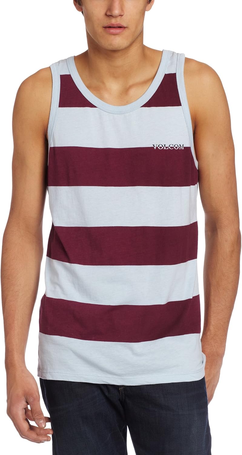 Men's Barn Tank Top, Dusty Blue, Large Clothing