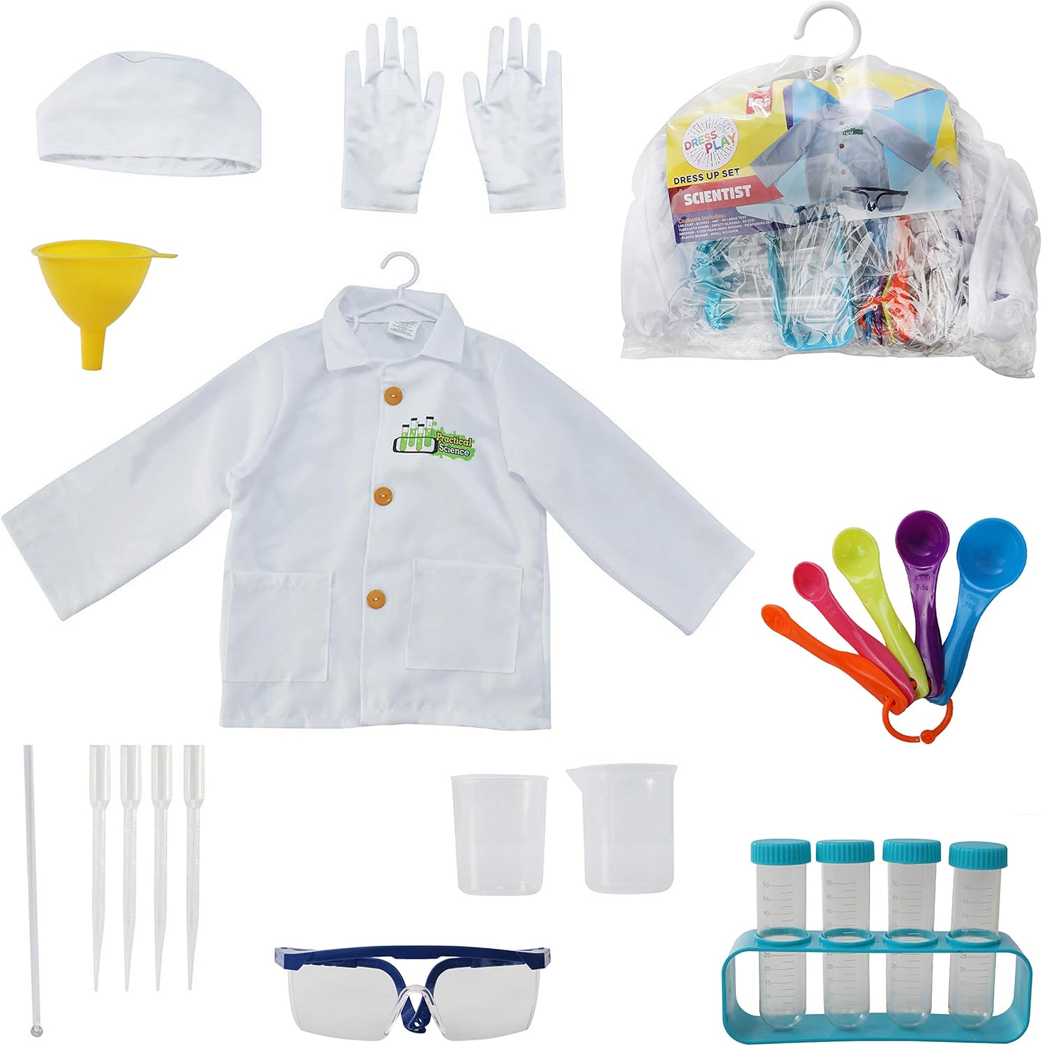Buy DRESS 2 PLAY Scientist Costume for Kids with Lab Coat, Science Lab