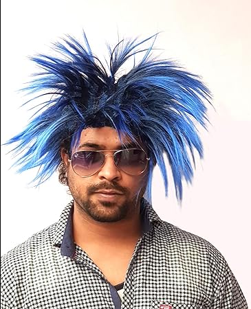 Buy Check N Mate Spikes Hair Wig For Men Colourful Funky Look Holi