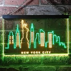 ADVPRO New York City Skyline Silhouette Dual Color