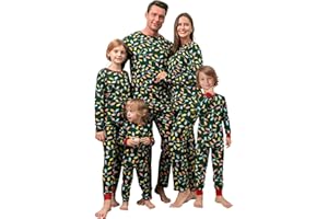 Rnxrbb 2025 Family Christmas Pajamas Matching Sets Holiday Xmas Christmas Pjs Jammies for Women Men Couples Adult Kids