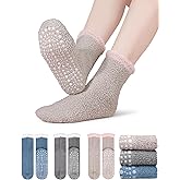 Furloroyal 3 Pairs Slipper Fuzzy Socks for Women, Grippy Socks, Christmas Gifts & Stocking Stuffers, Warm Winter Gift
