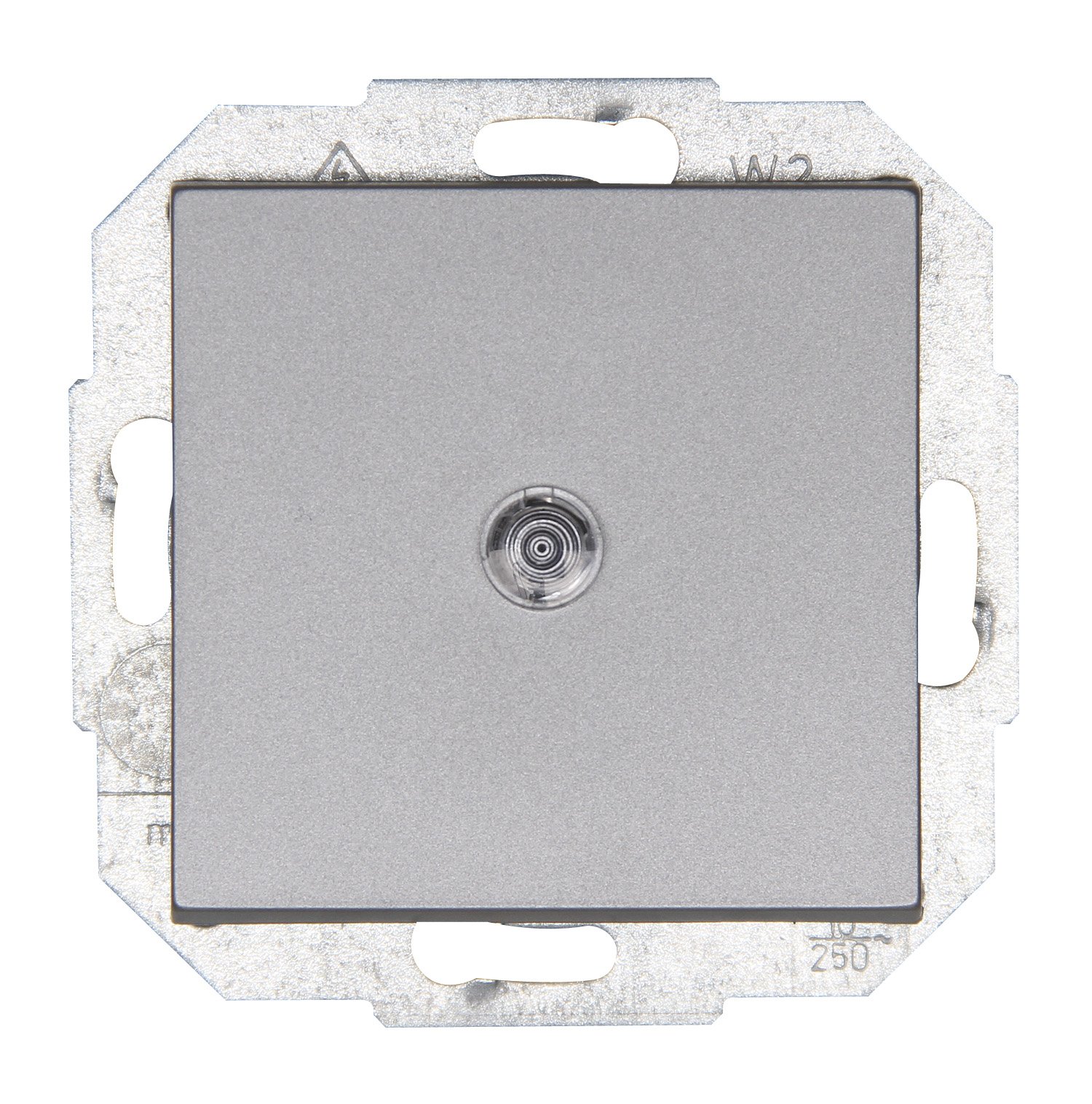 Kopp Athenis 587668082 Universal On/Off Switches Illuminated Steel Colour — image 1