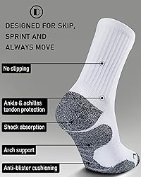 SITOISBE Cushioned Compression Unisex Mid-crew