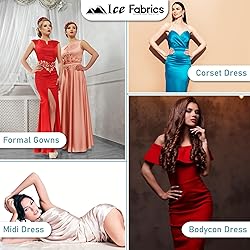Ice Fabrics 4 Way Stretch Silky Spandex Satin
