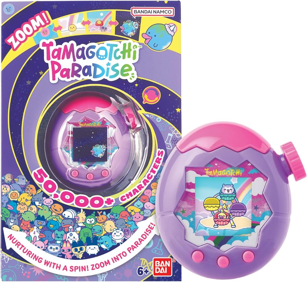 Tamagotchi Paradise Purple Sky Shell Virtual Pet Zooming Worlds Toy