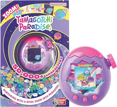 Tamagotchi Paradise Purple Sky Shell Virtual Pet Zooming Worlds Toy