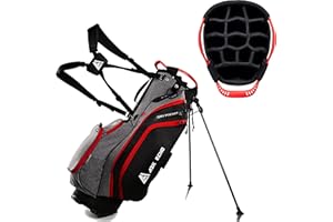 ASK ECHO Lightweight Golf Stand Bag with 14 Way Full Length Dividers 9 Pockets