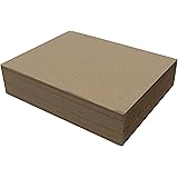 25 Chipboard Sheets 8.5 X 11 Inch - 22pt (point) Light
