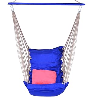 Aashi Enterprise Velvet Cotton Adult Swings Hammock Chair With Cushion