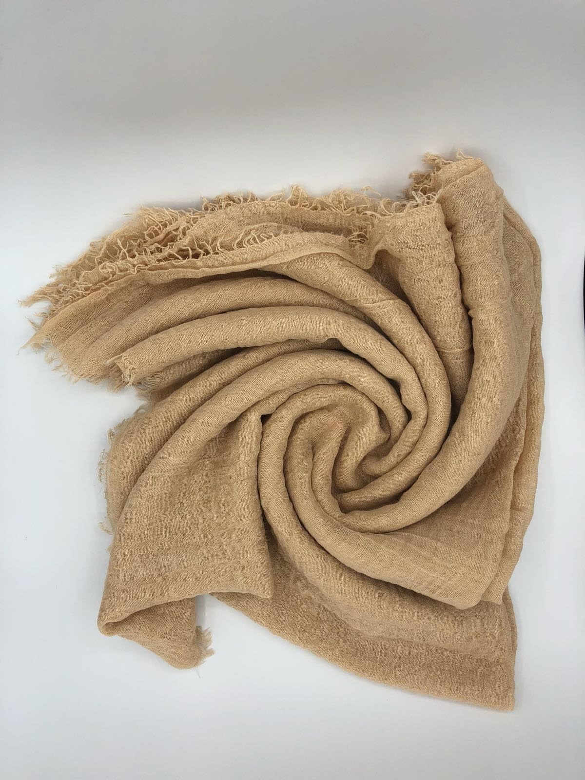 Crimp Frayed Edges Maxi Scarves Crinkle Hijab cotton mix Evening Shawl Wrap Women Scarf
