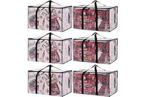 HAYOULABO Moving Bags Heavy Duty Extra Large, Alternative for Moving Boxes & Moving Supplies,Clear Storage Bins with Lids, Plastic Packing Tote, Storage Bags for Clothes with Handles & Zippers(Clear, 6 Pack)