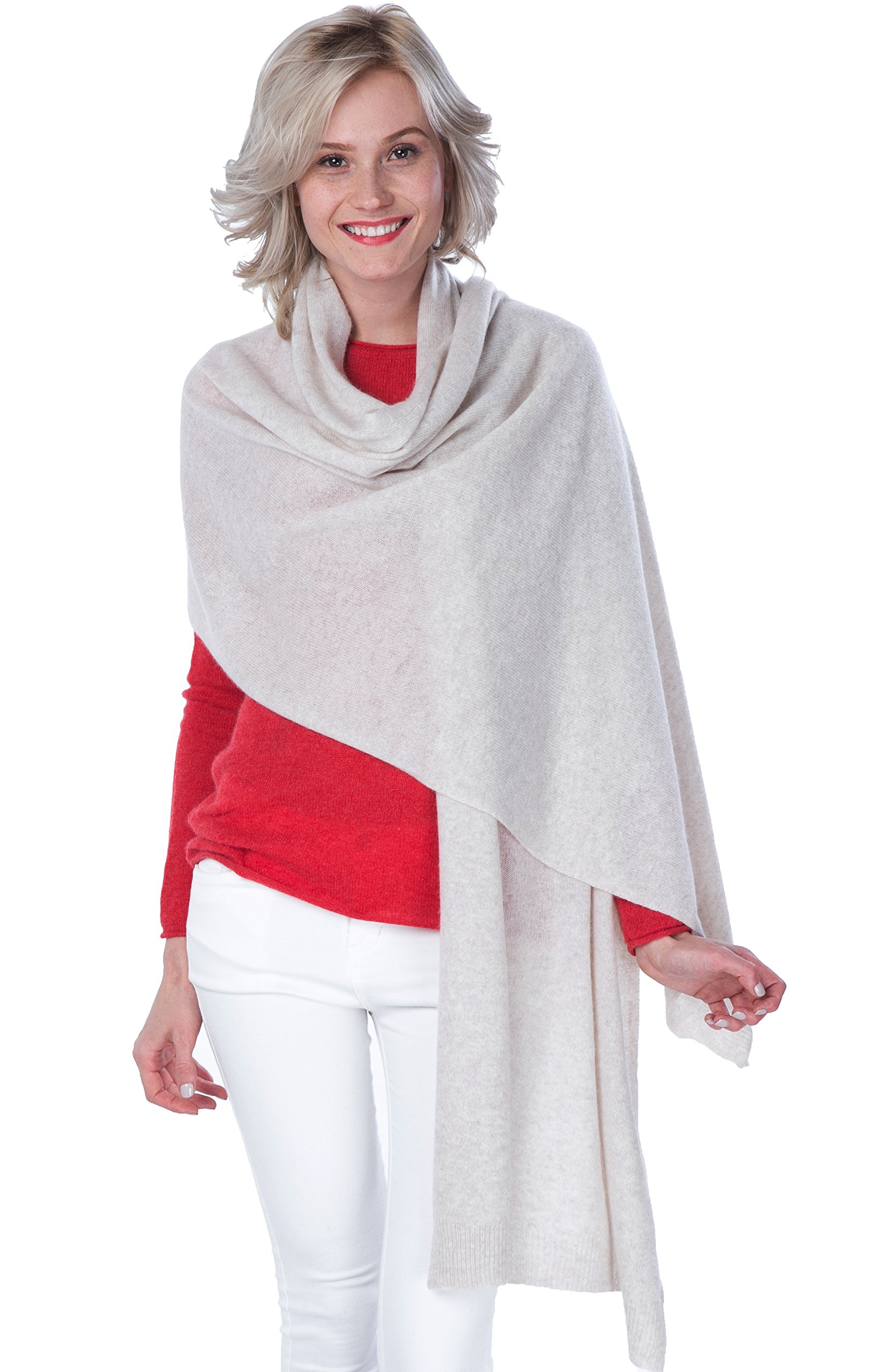 100% Pure Cashmere Wrap Shawl Extra Large Scarf - by cashmere 4 U 100% Pure Cashmere Wrap Shawl Extra Large Scarf - by cashmere 4 U