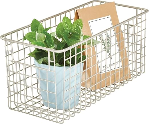 Amazon Com Idesign Classico Wire Storage Basket For Kitchen