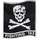 VFA-103 Jolly Rogers Squadron Patch &ndash; Hook and Loop