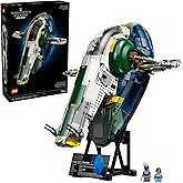 LEGO Star Wars Jango Fett’s Firespray-Class Starship Building Set for Adults - Attack of The Clones Collectible Model Kit and Room Decor - DIY Gift Idea for Men, Women, & Any Fans, Ages 18+ - 75409