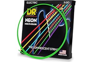 DR Strings NMCE-11 DR Neon Electric Strings, Heavy, Multi-Color, 11-50