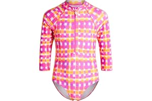 Limited Too Girls’ Rashguard – UPF 50+ One Piece Long Sleeve Sun/Sand Protection Swim Suit (7-16)