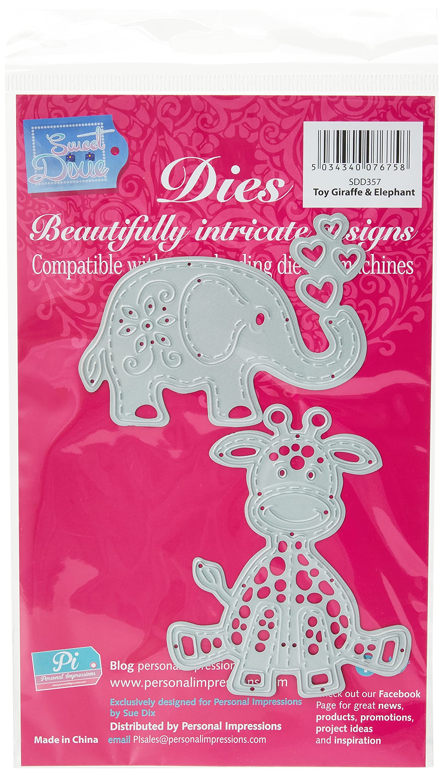 Sweet Dixie SDD357 Cutting Die, Metal, Grey, Medium