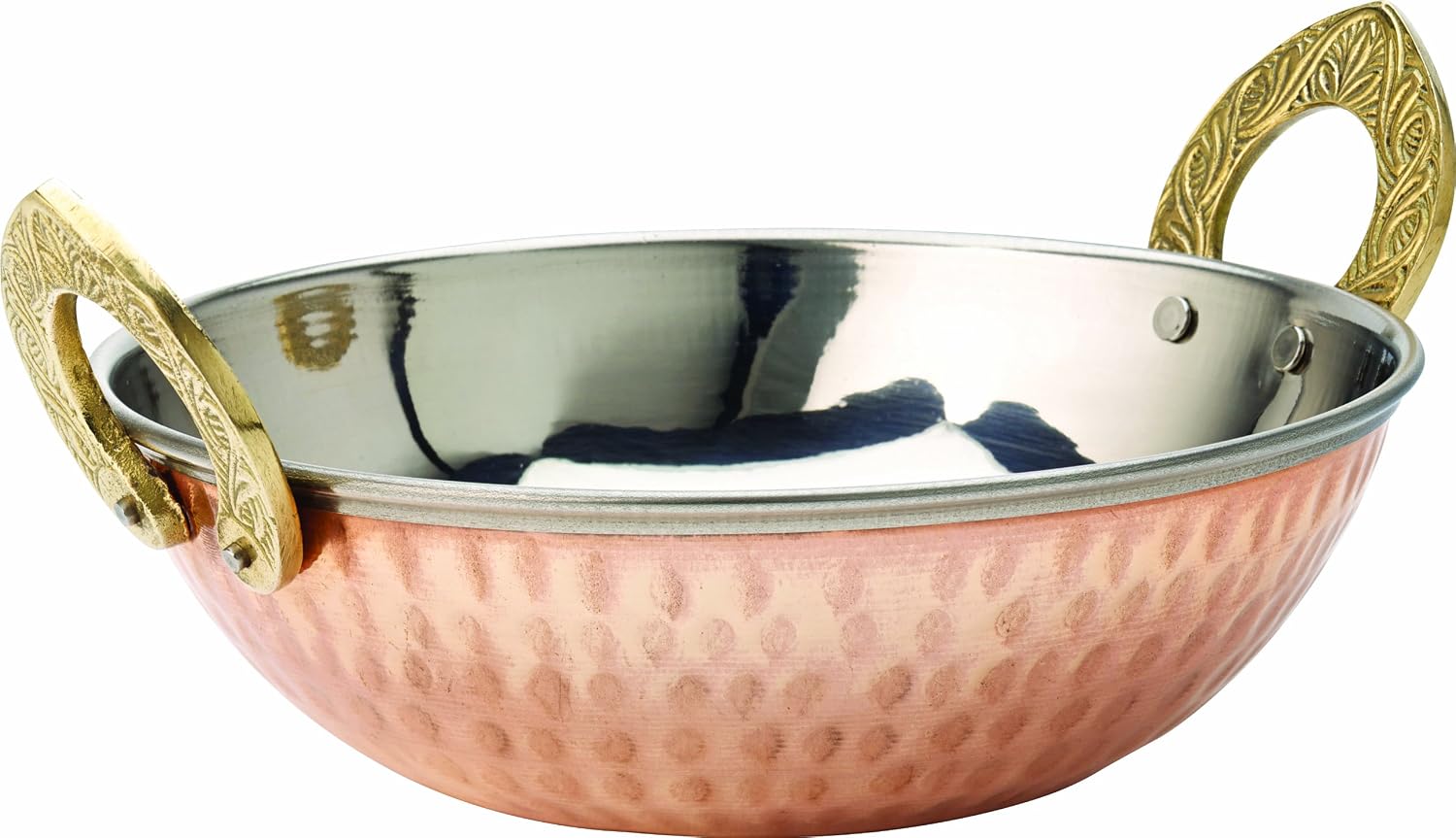 Utopia F91062 Kadai Dish, Copper Presentation, 6.5", 16.5 cm, 24.25 oz., 69 cL (Pack of 12), Brown