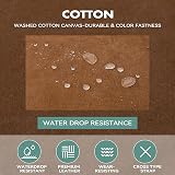 Berkelen Chef Apron - Water Resistant Cotton Canvas, Adjustable, Brown view 4
