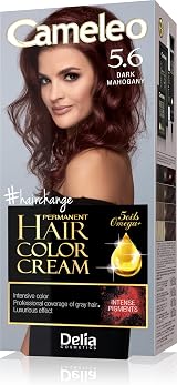Cameleo Permanent Color Cream Dark Mahogany Professional Hair Dye 5 Oils