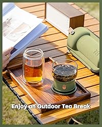 ZENS Modern Glass Infuser Teapot, Smart One Touch