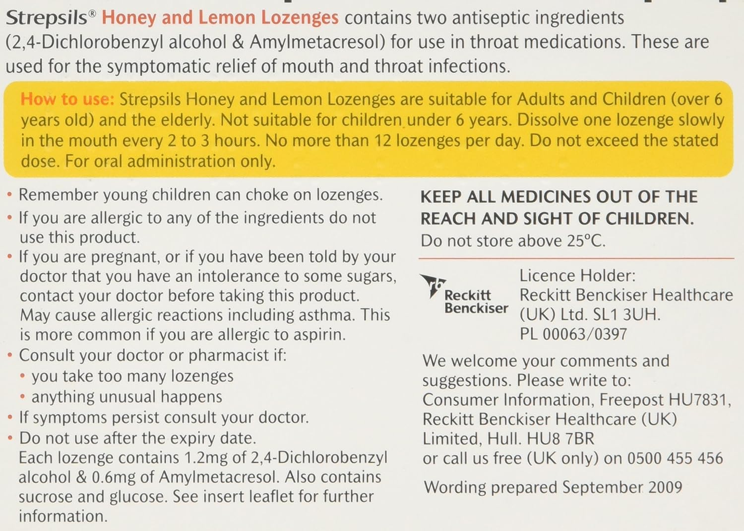 Strepsils Honey and Lemon - Pack of 8 Lozenges, 8 Count (Pack of 1) - Image 3