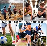 Zuimei 4 Pairs Non Slip Football Socks White L Grip Dots 85% Polyester view 6