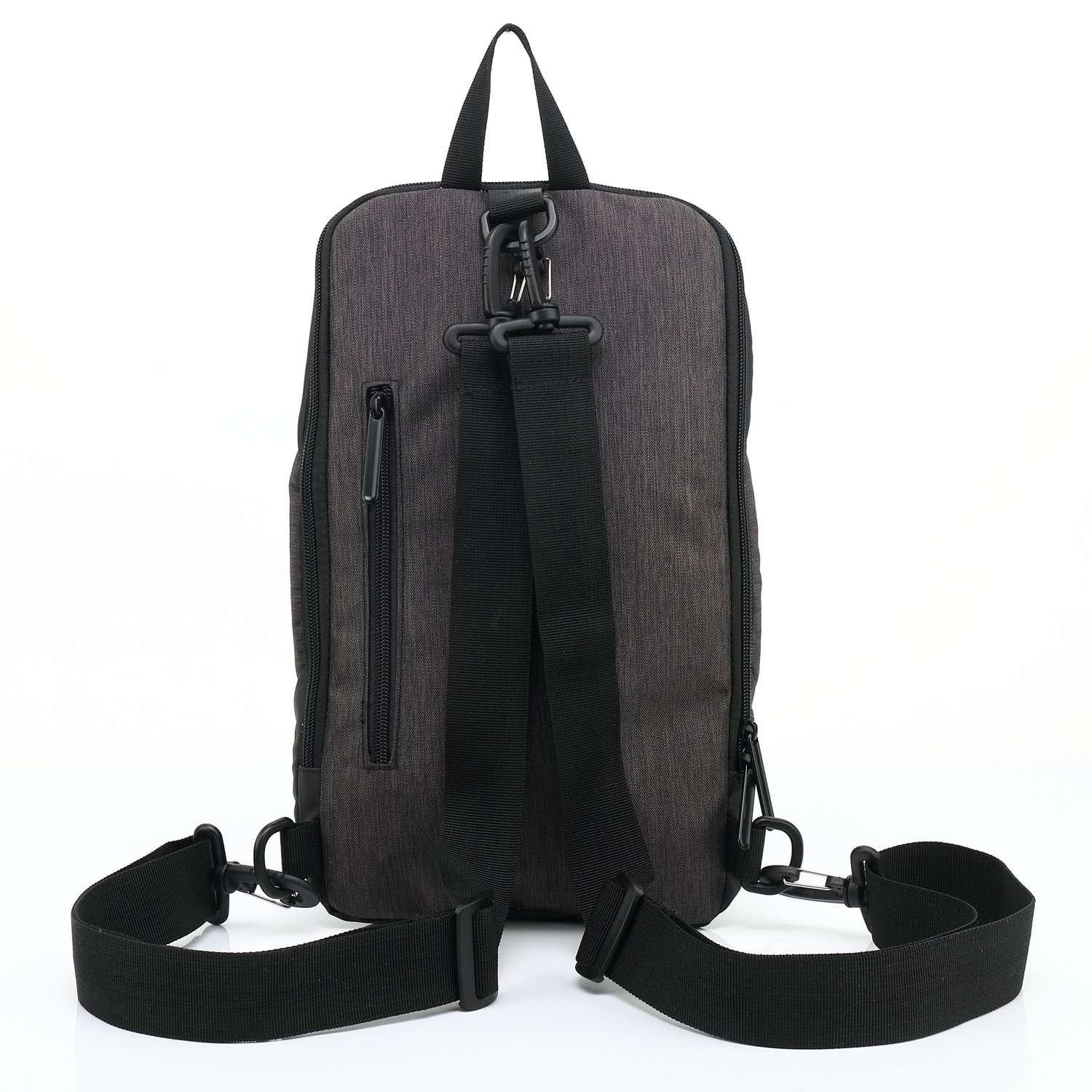 Fresion Men Women Back Packs Water Resistant Unbalance Chest Pack Shoulder Cross Body Bags Gym Travel Daypacks Gray