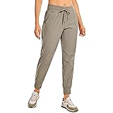 CRZ YOGA Athletic High Waisted Joggers for Women 27.5" - Lightweight Workout Travel Casual Outdoor Hiking Pants with Pockets