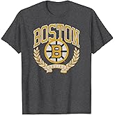 Boston Bruins Vintage Victory Dark Heather NHL Licensed T-Shirt